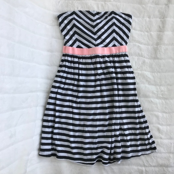 Roxy Chevron/Striped Strapless Dress - Picture 1 of 8